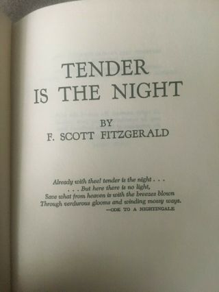 F.  SCOTT FITZGERALD - SET OF 4 - GREAT GATSBY - LAST TYCOON - TENDER IS THE NIGHT - THIS SI 3