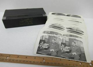 Box Set (50) Vintage Stereoview Cards A Trip Sears Roebuck Co Chicago Il Wz9069