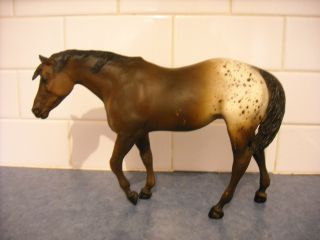 Vintage Breyer Indian Pony Dark Bay Splash Appaloosa Horse Model 73 - 85 Lovely