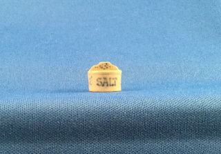 IGMA Artisan Jane Graber Miniature Stoneware Vintage (1989) Salt Box: 1:12 Scale 2