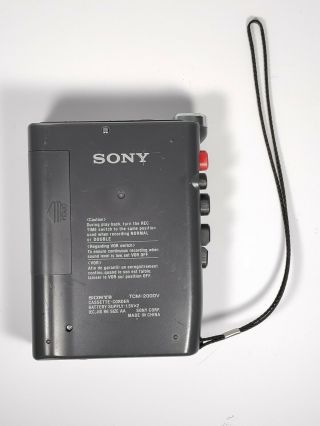 Vintage Sony Recorder TCM - 200DV Cassette Tape VOR Voice Operated Recording 2