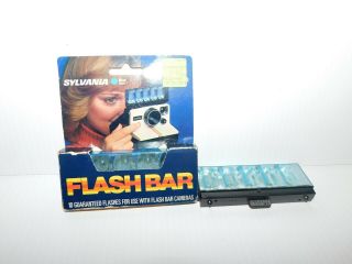 Vintage Camera Flash Bar Sylvania & Pre - Owned Ge Flashbar Ii