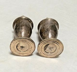Antique Vintage Duchin Creation weighted sterling silver salt and pepper shakers 2