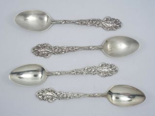 Set Of 4 1888 Gorham Versailles Sterling Silver Teaspoons 6 "