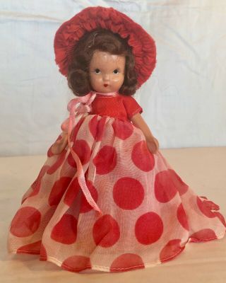 Charming Vintage Bisque Nancy Ann Storybook Doll 163 " Little Miss Donnet "