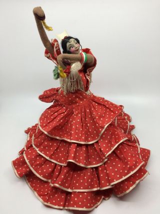 Vintage Roldan Klumpe Spanish Dancer 12” Tall