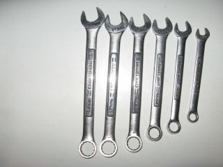6 Vintage Craftsman Metric Wrenches,  18,  17,  16,  14,  13,  10mm - - Usa