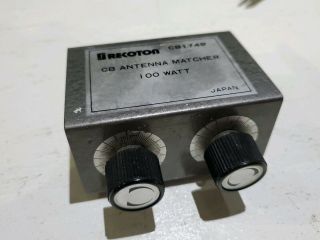 Vintage Recton Cb Antenna Matcher 100 Watt Switch Ham Radio Made In Japan