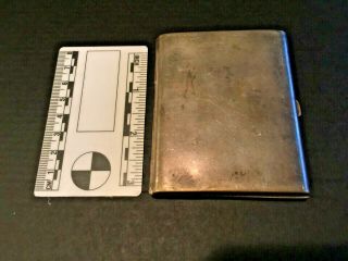 Alpacca Cigarette Case Vintage Wwii German Silver Plated