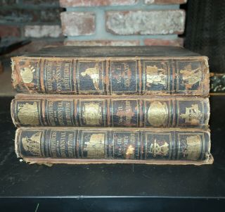 3 Volumes Masterpieces Of The Centennial International Exhibition 1876 Antique