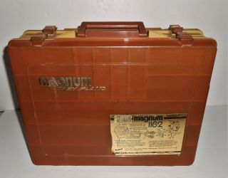 Vintage Magnum 1162 By Plano Two Sided Tackle Box