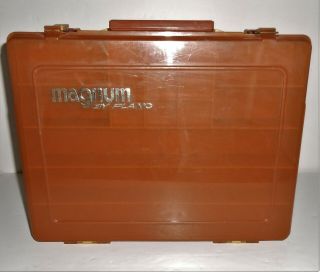 VINTAGE MAGNUM 1162 BY PLANO TWO SIDED TACKLE BOX 2