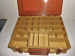 VINTAGE MAGNUM 1162 BY PLANO TWO SIDED TACKLE BOX 3