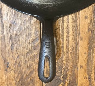 Vintage Wagner 9 10 1/4” Cast Iron Griddle Very And Sits Flat 3