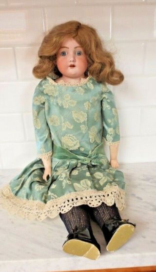 Antique Doll Bisque Head - Kid Body Armand Marseille Germany 370 Am 3 Dep 24 "