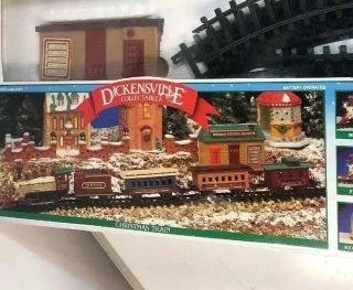 Vintage Christmas Train Set Dicksenville Holiday Express From Box