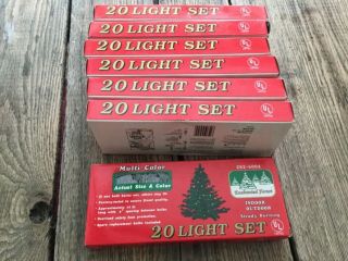 Vintage Mr Christmas Lights & Sounds Music Controller,  7 Boxes String Light Set 2