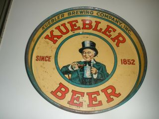 Vintage Metal Kuebler Beer Tray Easton Pa.  1930 