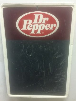 Vintage Dr Pepper Soda Chalkboard Metal Sign 1970s @look@