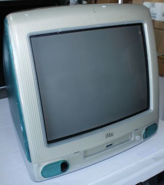 Vintage iMAC APPLE COMPUTER PowerPC G3 233MHz/512K cache/32MB/4GB HDD/24X CD - ROM 2