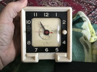 Vintage Bakelite Ge General Electric Beam Alarm Clock Cord & Outlet