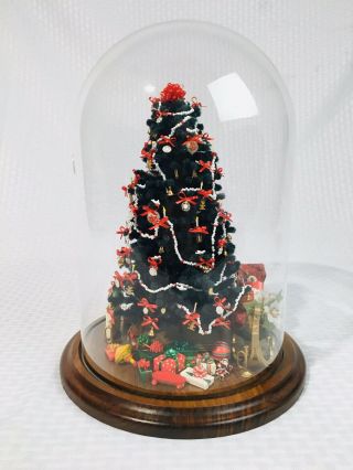 Dollhouse Miniatures Christmas Tree W/ Presents Roombox 1:12 Susie Parker 2