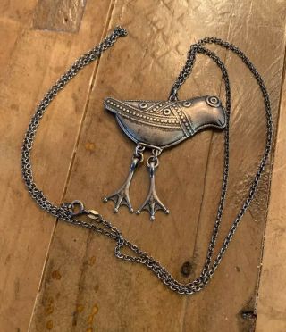 KALEVALA KORU Finland - Vintage Silver Bird Necklace 2