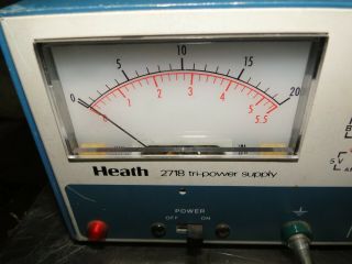 Vintage Heath Heathkit IP - 2718 Tri - Power Supply Test Equipment Unit 2