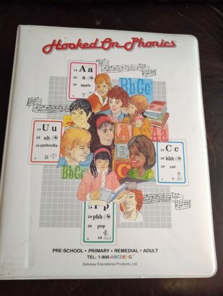 Vintage 1992 Hooked On Phonics Reading Learning Set Complete