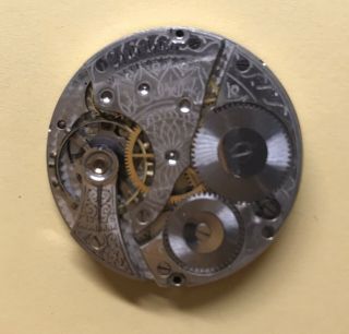 Vintage 1917 Waltham Model 1908 Pocket Watch Movement 16s 7 Jewel