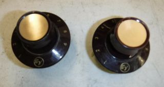 Vintage Electro - Voice Knobs,  Dials And Pots (2) 1950 