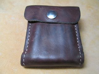 Vintage George Lawrence Folding Leather Belt Cartridge Pouch / Wallet - 66 Abd
