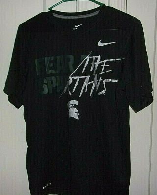 Nike Mens Small Dri - Fit Michigan State Spartans Graphic T Shirt