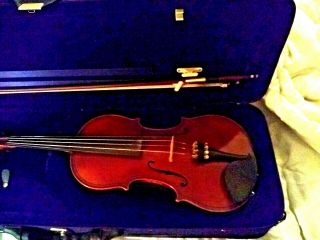 Antique 4/4 Full Size Giovan Maggini Violin W/case & Bow