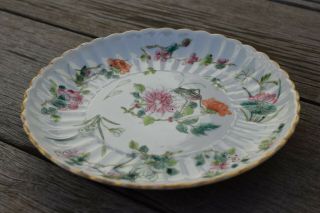 A Chinese Famille Rose Porcelain Plate With Tongzhi Mark & Period 1 3