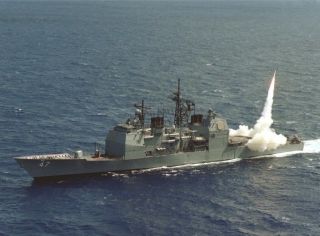 Us Navy Usn Guided Missile Cruiser Uss Ticonderoga (cg - 47) Dd 8x12 Photograph