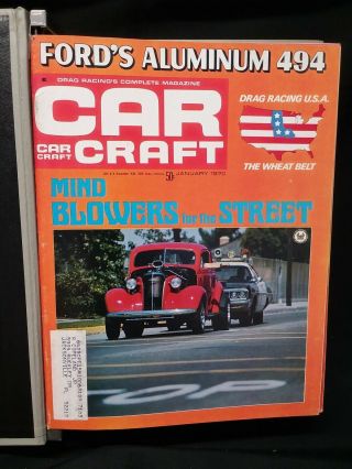 Vintage Car Craft Magazines Complete Year 1970 January - December Issues In Binder