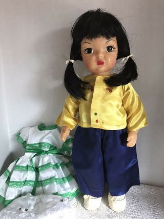 Vintage 16” Terri Lee Doll Replaced Wig & Clothes