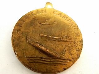 Vintage 1945 Classic " American Campaign " Commemorative Medal
