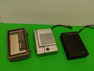 2 Vintage Sony Tc - 55 & 56 & 1 Aiwa Hs - J300 Cassette Recorders