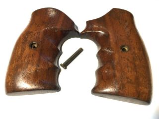 Wood Grips For Smith & Wesson J Frame Square Butt Vintage