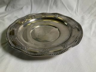 Vintage Wallace Sterling Silver Rose Point Bowl 5977 Raised & Pierced Decoration