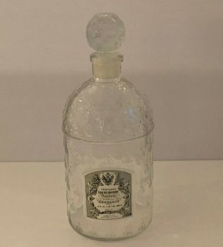 Vintage Guerlain Imperiale Empty Bee Eau De Cologne Bottle 1000 Ml/34 Oz