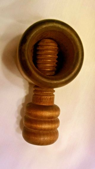 Vintage Wood Screw Nutcracker - Made In Italy