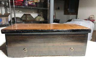 ANTIQUE ROSEWOOD & MAHOGANY MUSIC BOX With Six Songs Hear It Here 2