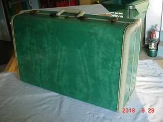 Vintage Samsonite Suitcase Marble Green Early 1950s