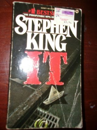 It By Stephen King,  1987 1st Printing Signet Paperback Pb,  Vintage Horror