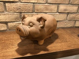 Vintage Piggy Bank - A.  N.  Brooks,  Merchandise Mart,  Chicago - Chalkware