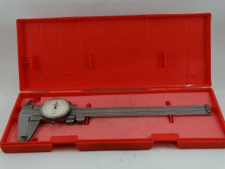 Vintage Mitutoyo No.  505 - 623 6 " Dial Caliper With Case