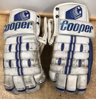 Vintage Nhl Pro Stock Cooper Ice Hockey Gloves